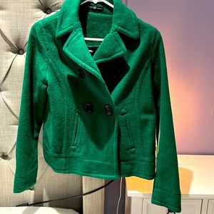 Green winter jacket by Gap.
